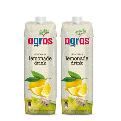 AGROS LEMONADE DRINK 1lt 2pcs