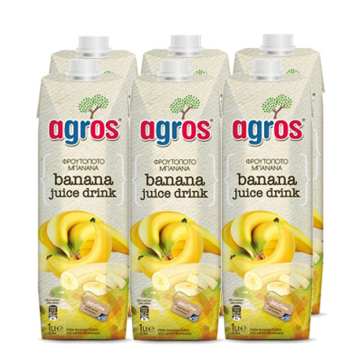 AGROS JUICE DRINK BANANA 1lt 6pcs