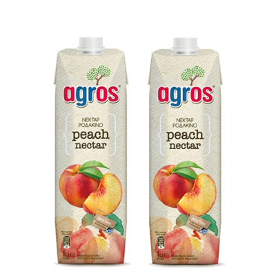 AGROS NECTAR PEACH 1lt 2pcs