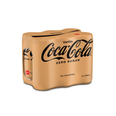 COCA COLA Βανίλια 330ml 6τεμ