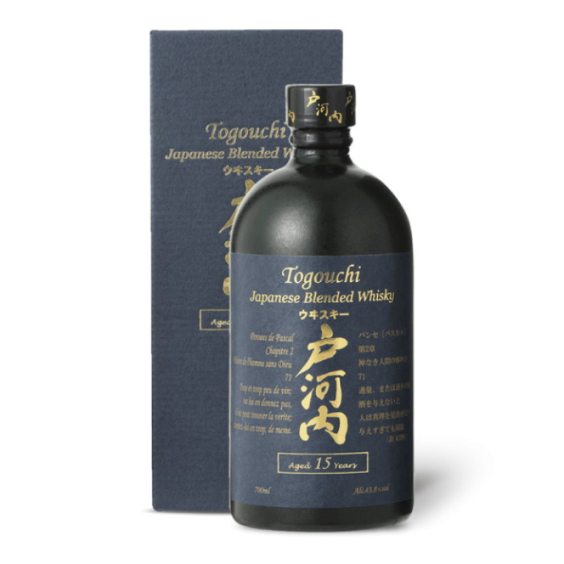 TOGOUCHI BLENDED WHISKY 15Y.O. 43.8%VOL 700ml