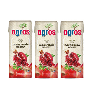 AGROS POMEGRANATE NECTAR 3x250ml