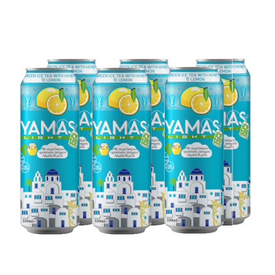 YAMAS ICE TEA LEMON LIGHT CAN 330ml 6pcs