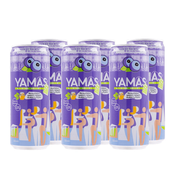 YAMAS ICE TEA BLUEBERRY LIGHT CAN 330ml 6pcs