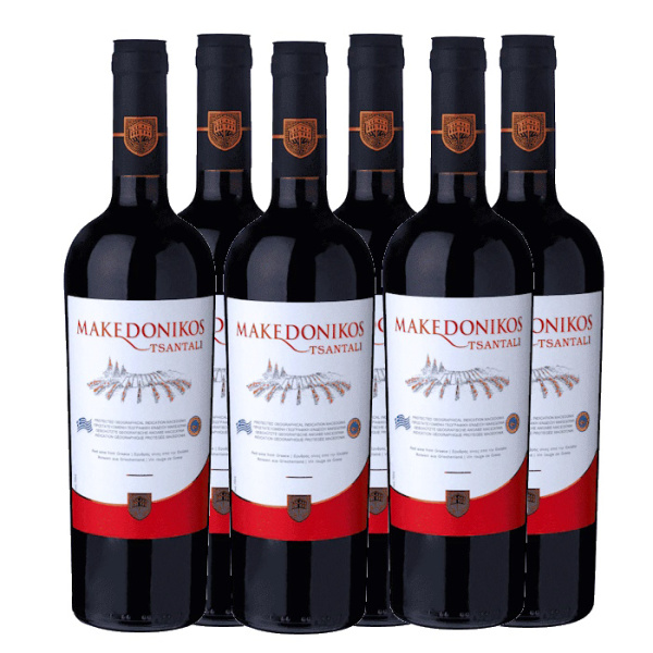 TSANTALI MAKEDONIKOS RED WINE 12%VOL 750ml 6pcs