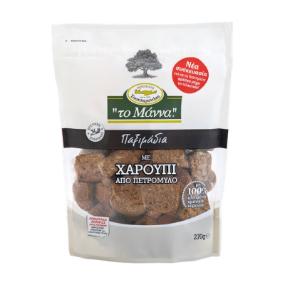 TO MANNA SMALL CAROB RUSKS 270gr