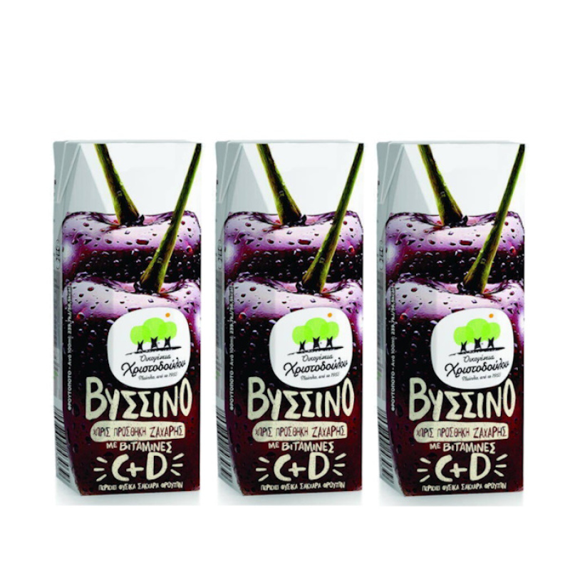 OIKOGENIA CHRISTODOULOU SOUR CHERRY 3x250ml