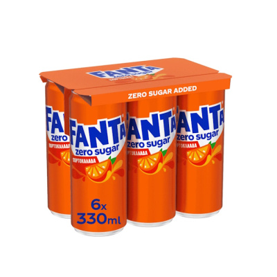 FANTA ORANGE ZERO SUGAR CAN 330ml 6pcs