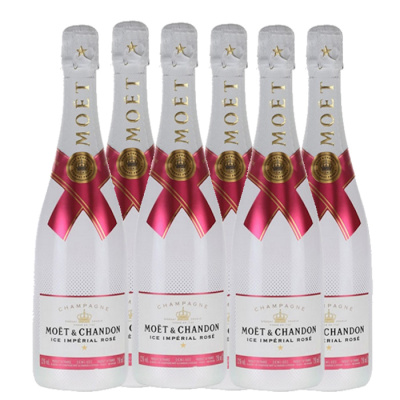 MOET & CHANDON ICE ROSE 12%VOL 750ml 6pcs