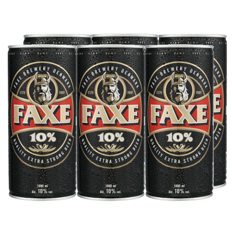 FAXE BEER LAGER EXTRA STRONG 10% VOL 1L 6pcs