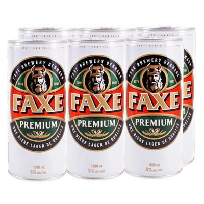 FAXE BEER LAGER PREMIUM 5.0% VOL 1L 6pcs