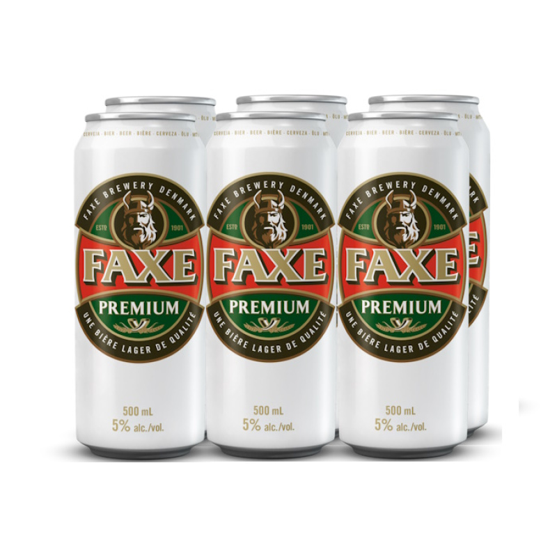 FAXE LAGER PREMIUM 5.0% VOL  500ml 6pcs