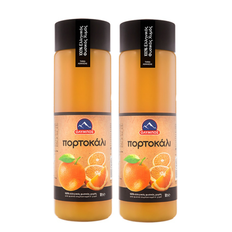 OLYMPOS NATURAL ORANGE JUICE 1lt 2pcs