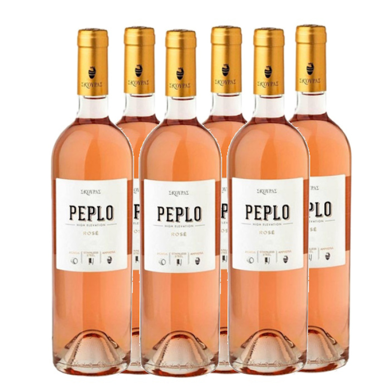 SKOURAS PEPLO ROSE WINE 12.5%VOL 750ml 6pcs