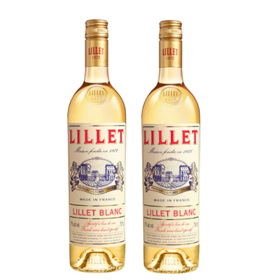 LILLET BLANC APERITIF BASE WINE 17%VOL 750ml 2pcs