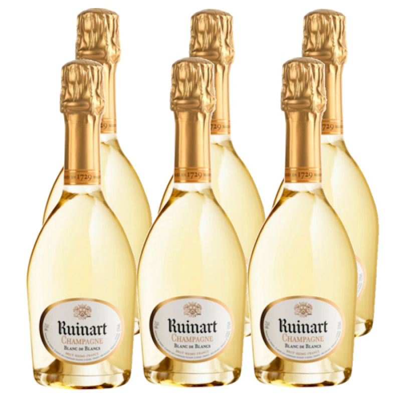 RUINART BLANC DE BLANCS 12.5%VOL 750ml 6pcs