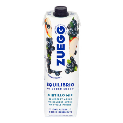 ZUEGG INTENSO APPLE & BLUEBERRIS JUICE NO ADDED SUGAR 1lt