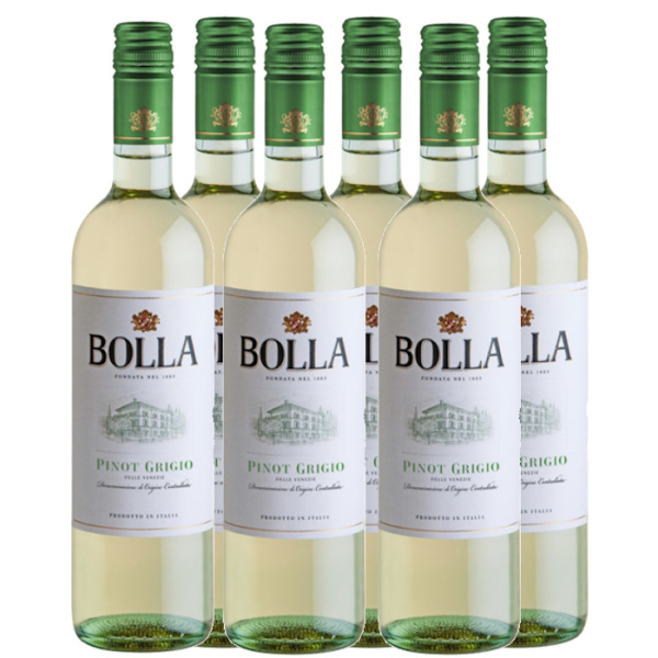 BOLLA PINOT GRIGIO BIANCO 12%VOL 750ml 6pcs