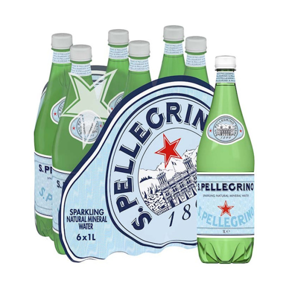 SAN PELLEGRINO WATER PLASTIC BOTTLE 1L 6pcs