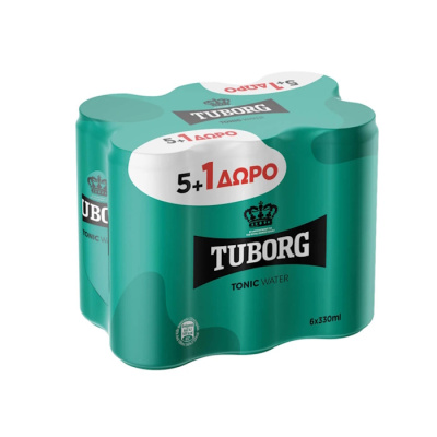 TUBORG TONIC 330ml 5+1 FREE