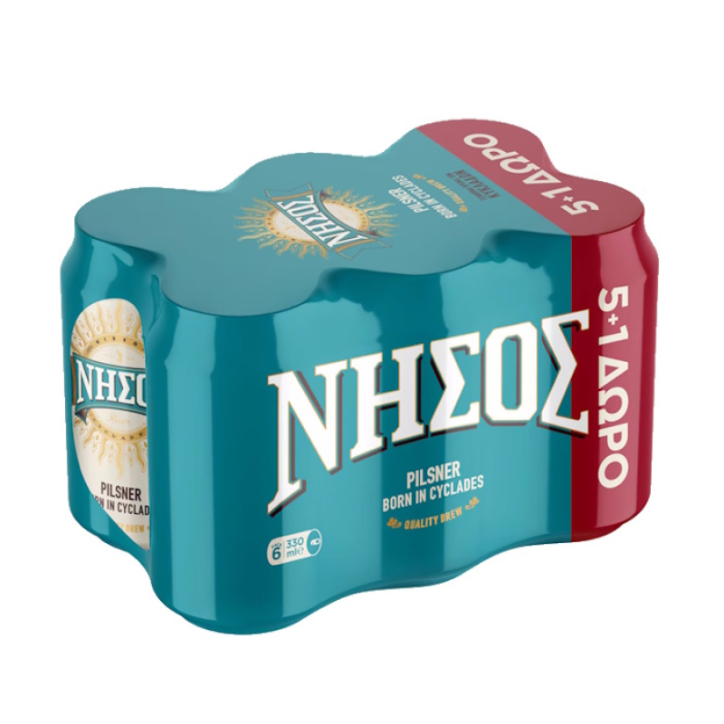 NISOS BEER PILSNER 330ml 6pcs 5+1 FREE