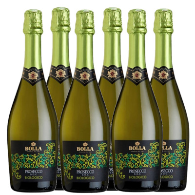 PROSECCO BOLLA  BIOLOGICO-VEGAN 11%VOL 750ml bio 6pcs