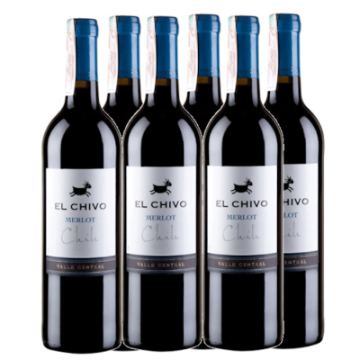 EL CHIVO Merlot Chile Οίνος Ερυθρός 13,5%VOL 750ml 6τεμ