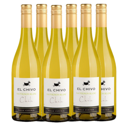 EL CHIVO SAUVIGNON BLANC CHILE WHITE WINE 12,5%VOL 750ml 6pcs