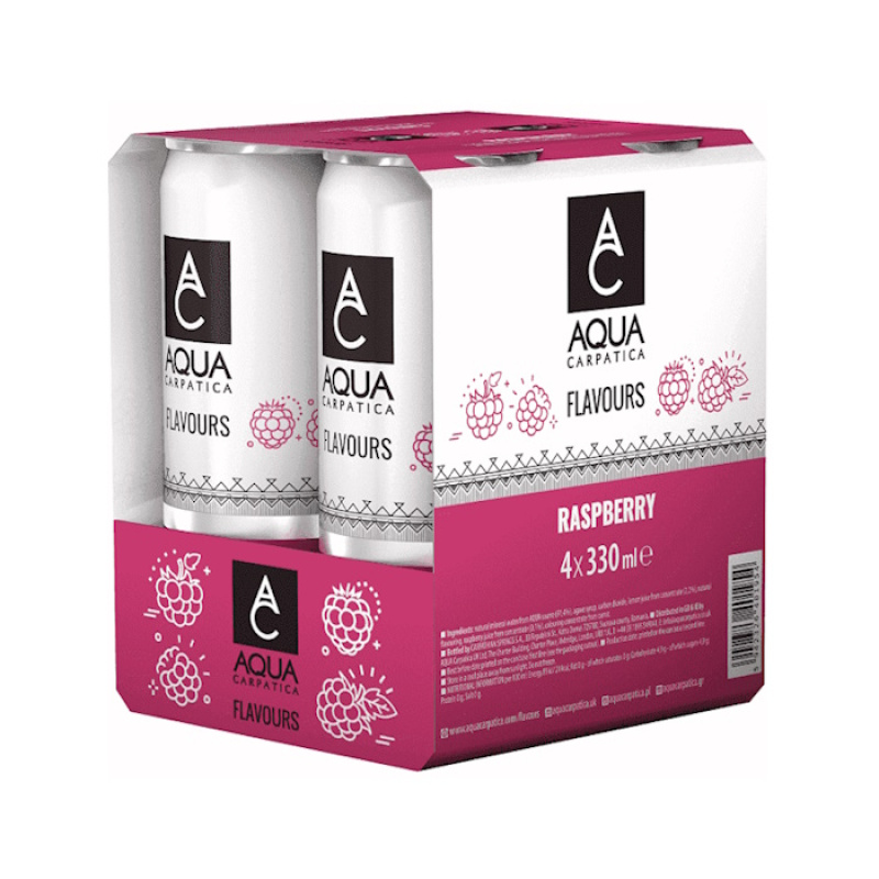 AQUA CARPATICA RASPBERRY FLAVOURS 330ml 4pcs