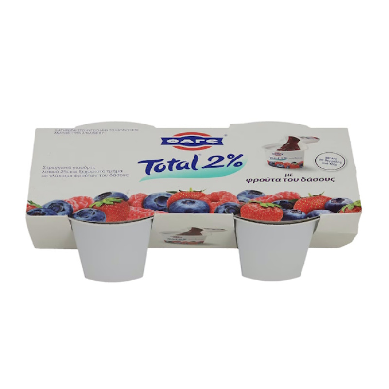 FAGE TOTAL YOGHURT 2% FAT WITH FOREST FRUIT 2x150gr