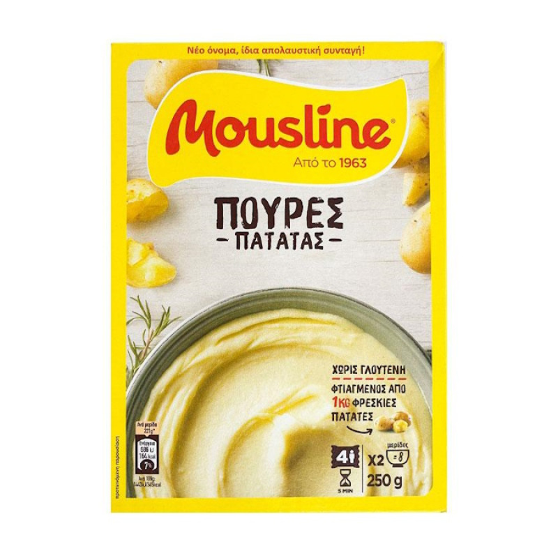 MOUSLINE POTATO PUREE GLUTEN FREE 250gr