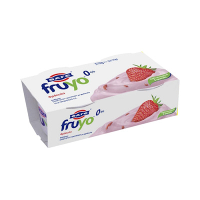 FAGE FRUYO STRAINED YOGHURT WITH STRAWBERRY 0% FAT 2x150gr