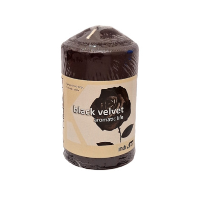 AROMATIC LIFE BLACK VELVET CANDLE 60X110mm