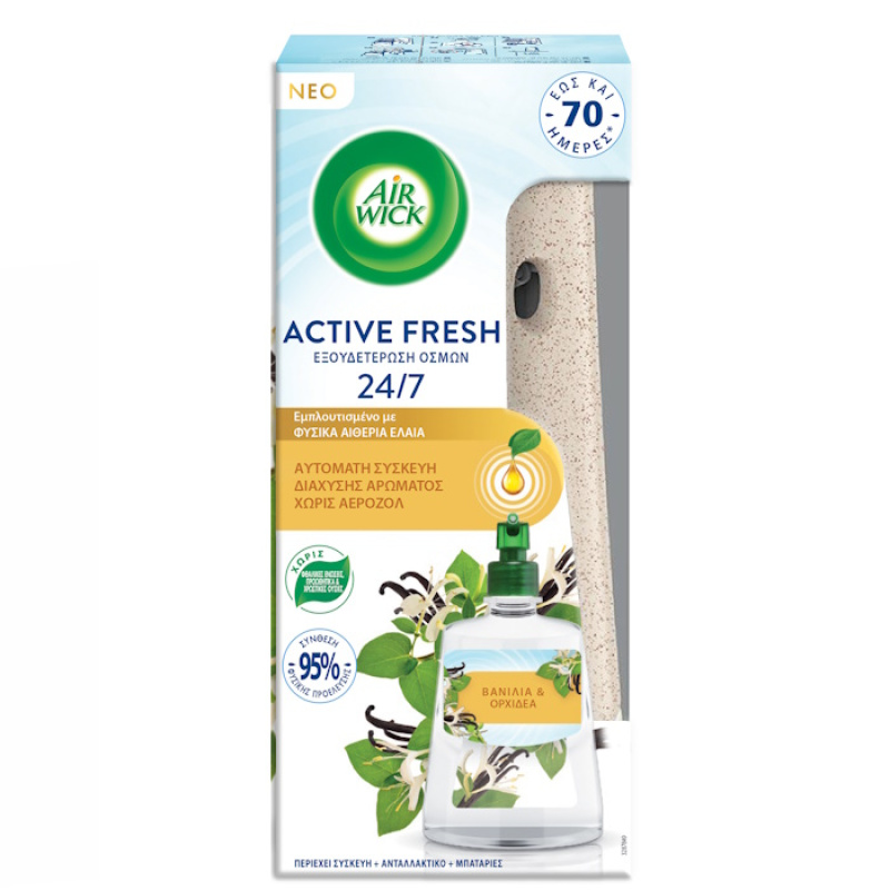 AIRWICK ACTIVE FRESH VANILLA & ORCHID 228ml