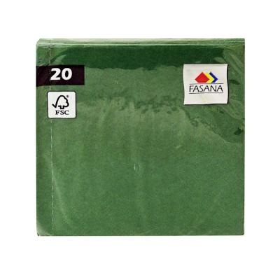 FASANA NAPKINS EMERALD GREEN 33x33cm 20pcs