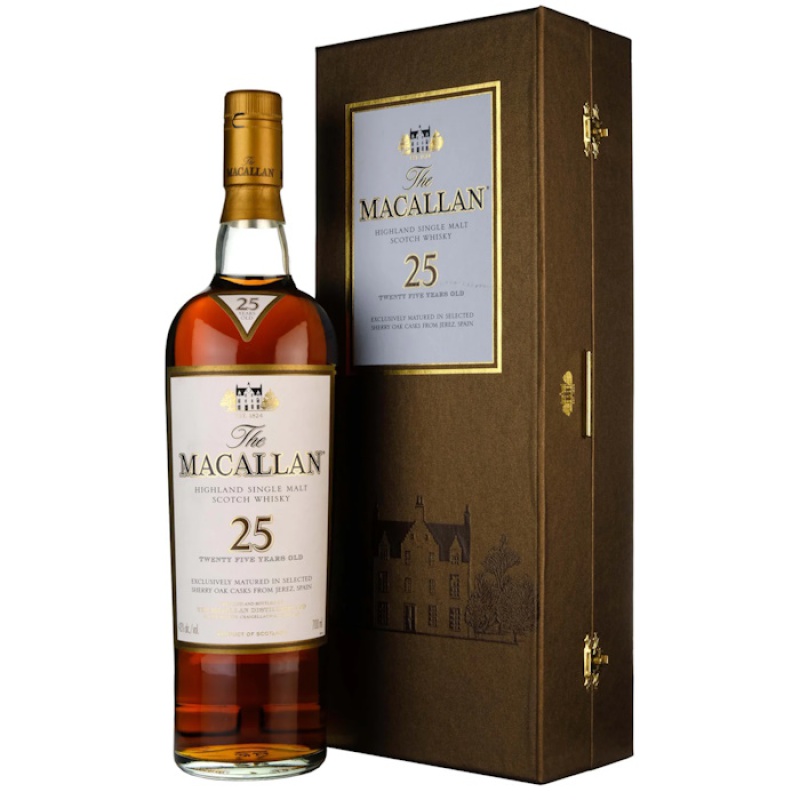 MACALLAN 25 YEARS OLD SHERRY CASK LATE 2000s 43%VOL 750ml