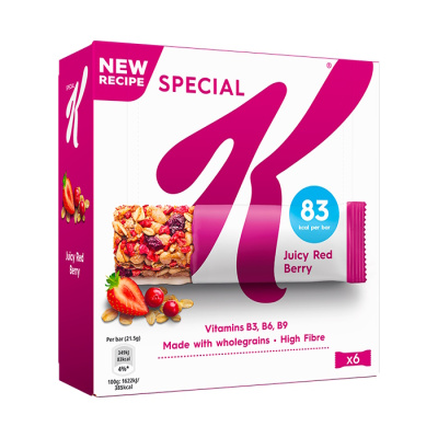 KELLOGG'S SPECIAL RED BERRIES 6bars 129gr