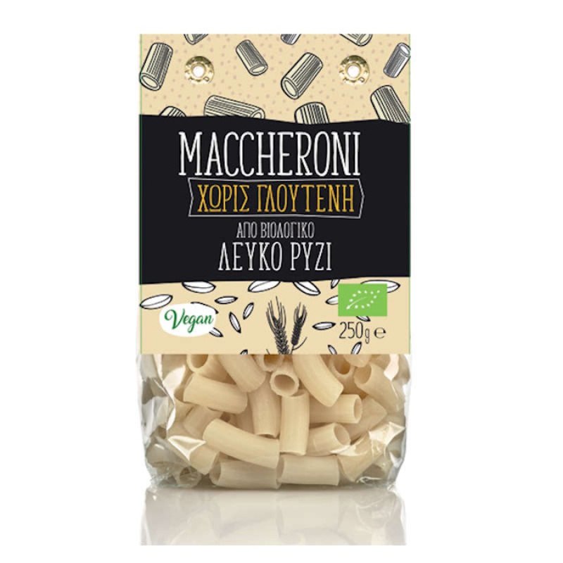 GREEN BAY GLUTEN FREE WHITE RICE MACCHERONIO 250gr bio