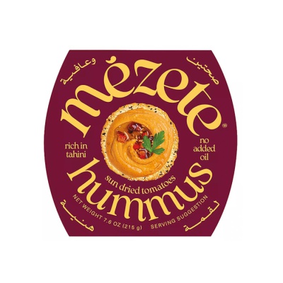 MEZETE HUMMUS WITH SUN - DRIED TOMATO  215gr