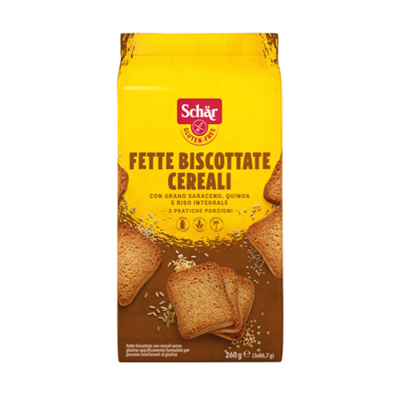 SCHAR GLUTEN FREE CRISPBREAD WITH CEREALS 260gr