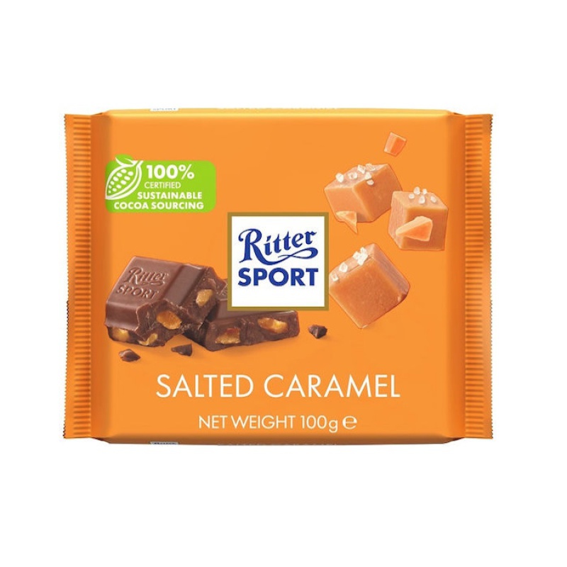 RITTER SPORT CHOCOLATE SALTED CARAMEL 100gr