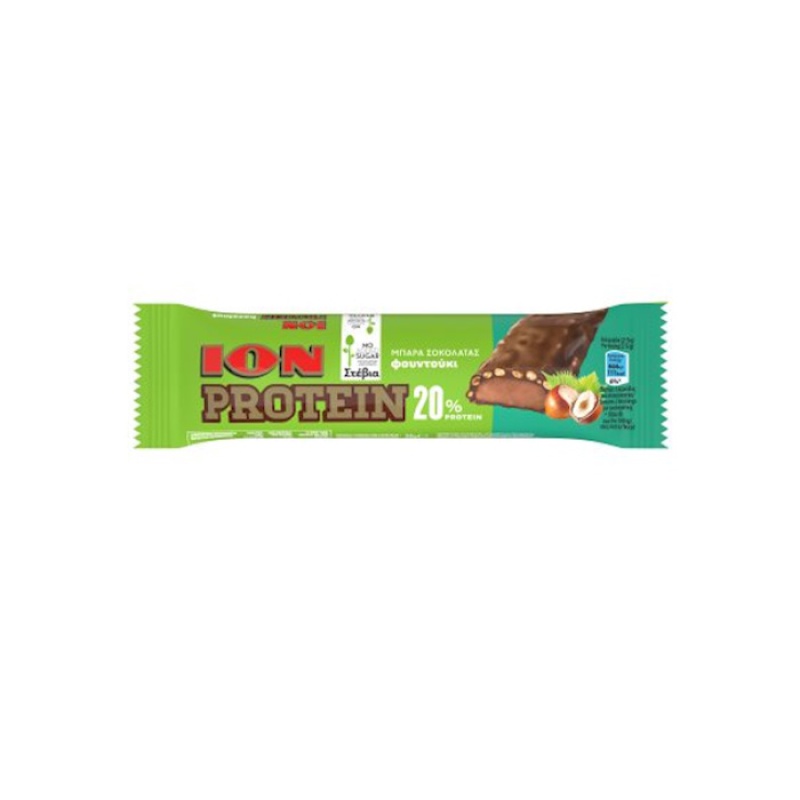 ION PROTEIN BARS HAZELNUT STEVIA 50gr