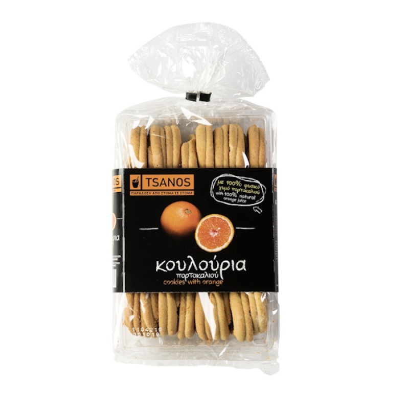 TSANOS COOKIES WITH ORANGE 300gr