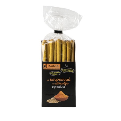 TSANOS BREADSTICKS WITH TURMERIC AND CORIANDER 55gr