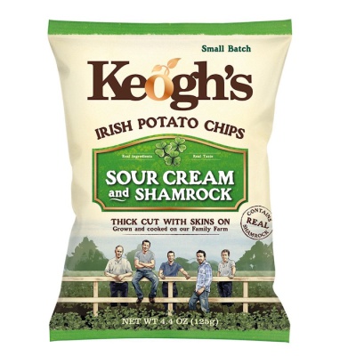 KEOGH'S POTATO CHIPS SHAMROCK & SOUR CREAM 125gr