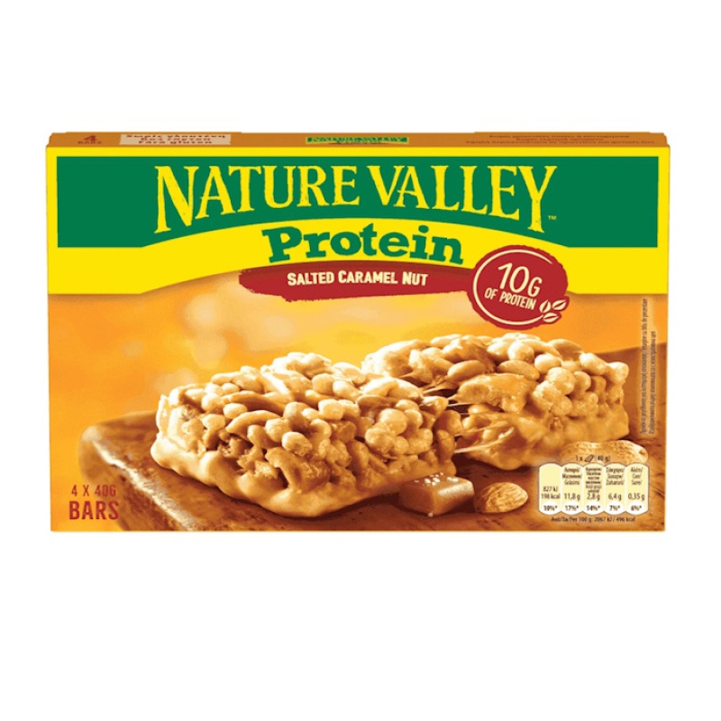 NATURE VALLEY PROTEIN BAR SALTED CARAMEL NUT 4pcs 160gr