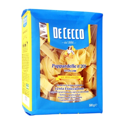 DE CECCO Le Specialita Πάστα Ζυμαρικών Παπαρδέλες No201 500gr
