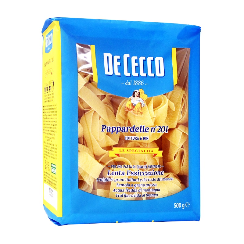DE CECCO Le Specialita Πάστα Ζυμαρικών Παπαρδέλες No201 500gr