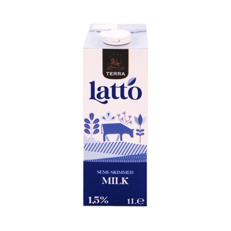 TERRA LATTO Γάλα Μακράς Διαρκείας 1.5% Λιπαρά 1lt