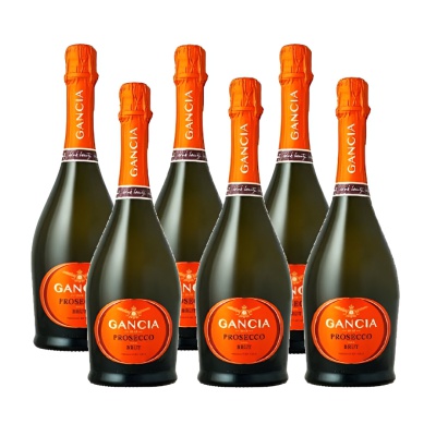 GANCIA PROSECCO BRUT DOC WHITE SPARKLING WINE 750ML 6PCS